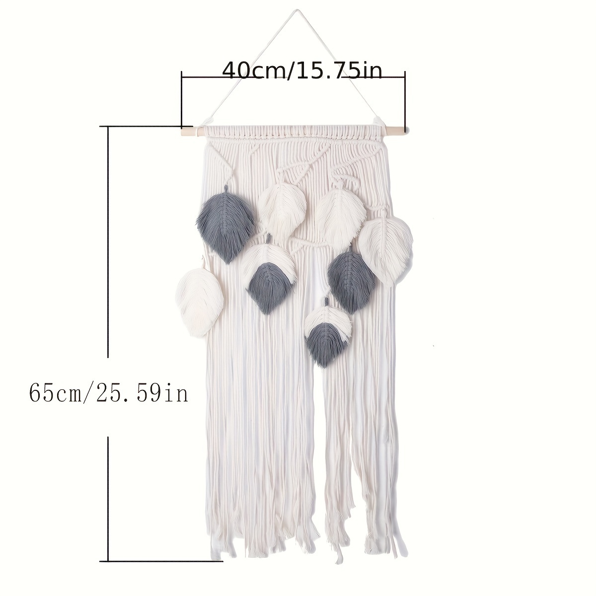 Bohemian Hand-woven Leaf Tapestry, Home Bedroom Living Room Wall Decoration Hanging Ornament