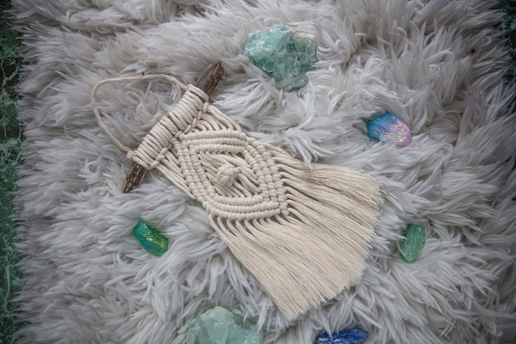 Small Macrame Wall Hanging Woven wall art Boho Decor