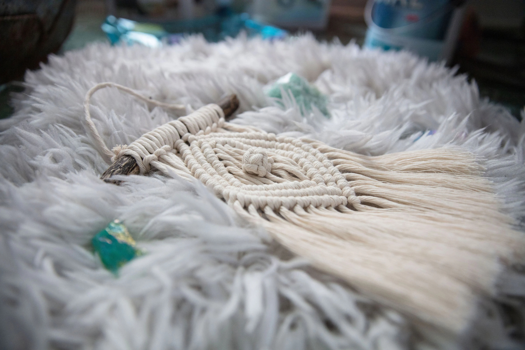 Small Macrame Wall Hanging Woven wall art Boho Decor