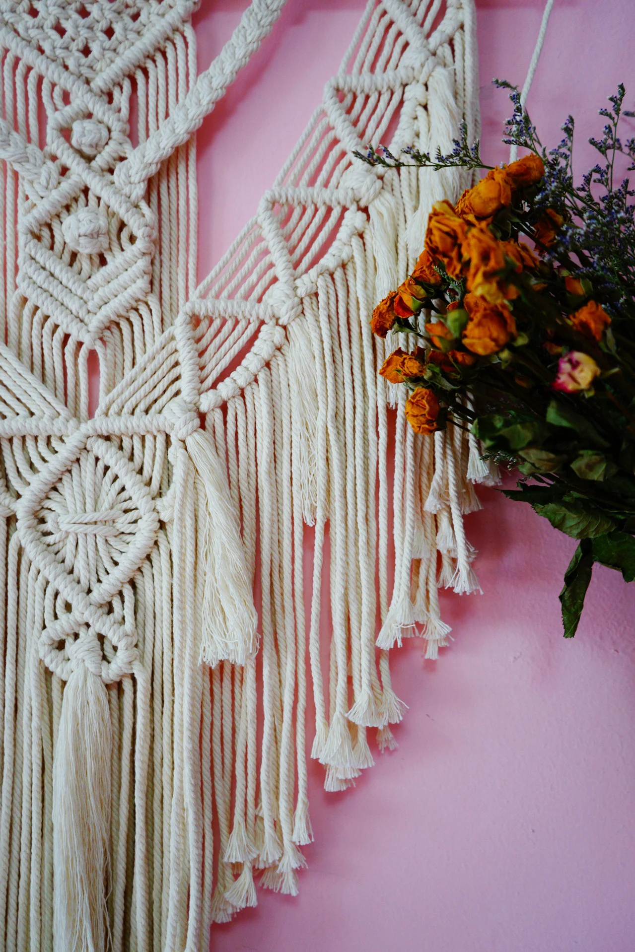 Macrame Wall Tapestry, Macrame Wall Hanging, Macrame Hanger, Bohemian Wall Decor, Bedroom Interior Decor, Wall Art, Home Decor