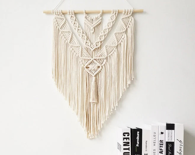 Macrame Wall Hanging with Tassels, Macrame Wall Tapestry, Macrame, Boho Wall Decor, Bedroom Backdrop, Interior Decor, Wall Art, Home Decor