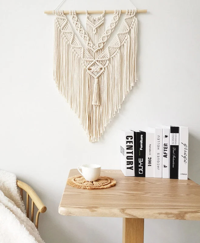 Macrame Wall Hanging with Tassels, Macrame Wall Tapestry, Macrame, Boho Wall Decor, Bedroom Backdrop, Interior Decor, Wall Art, Home Decor