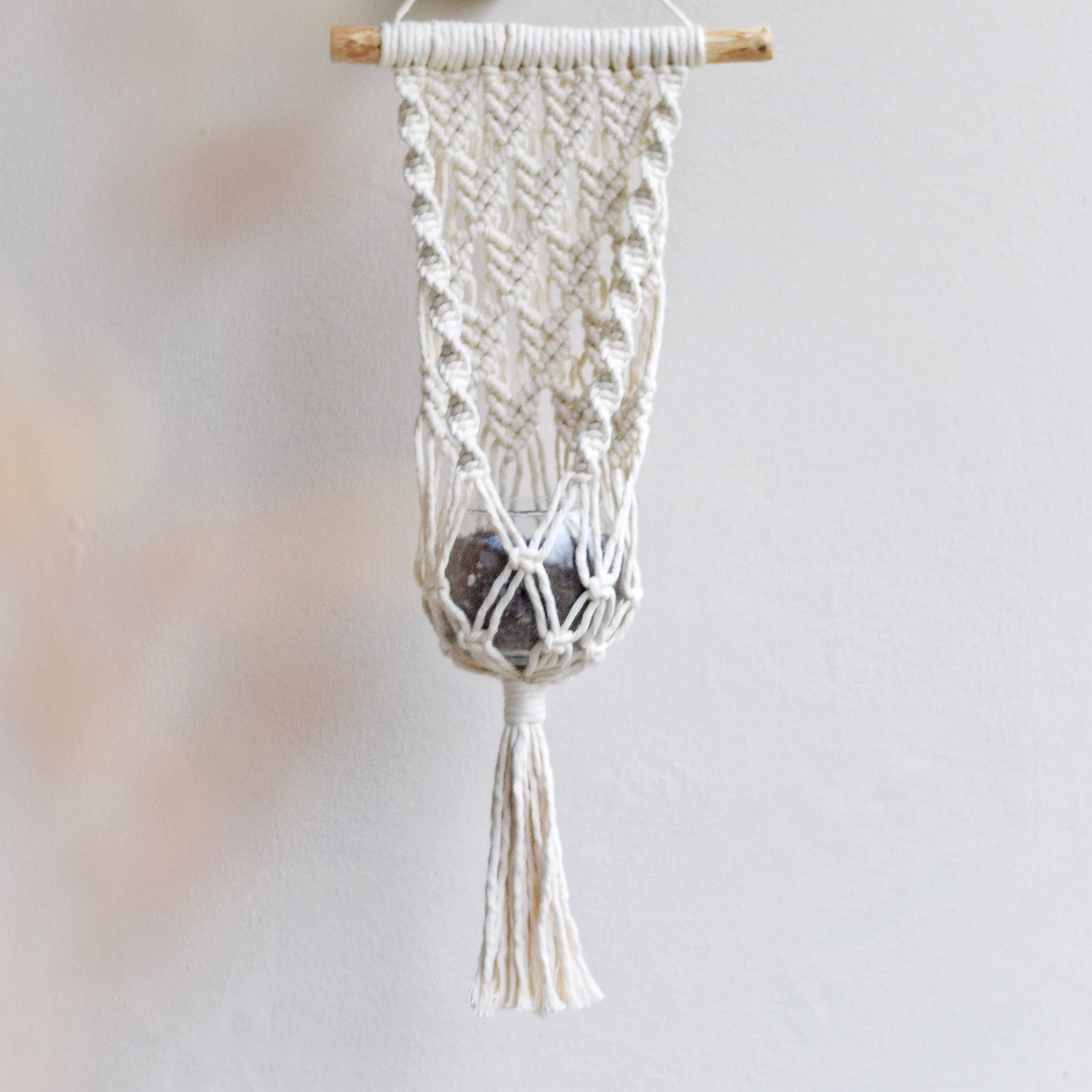 Wall hanging Macrame Plant Hanger - Easy to Hang for Bohemian Home Decor