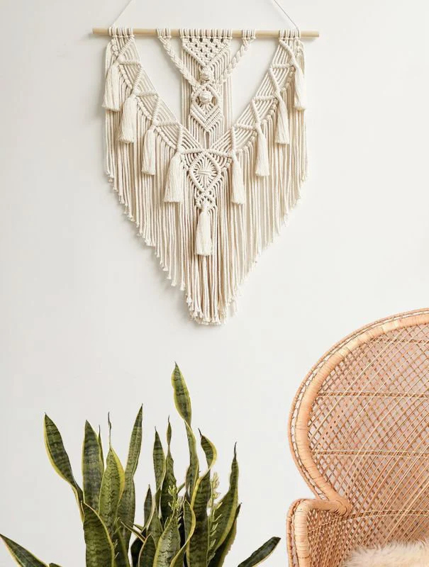 Macrame Wall Tapestry, Macrame Wall Hanging, Macrame Hanger, Bohemian Wall Decor, Bedroom Interior Decor, Wall Art, Home Decor
