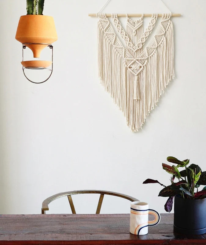 Macrame Wall Hanging with Tassels, Macrame Wall Tapestry, Macrame, Boho Wall Decor, Bedroom Backdrop, Interior Decor, Wall Art, Home Decor