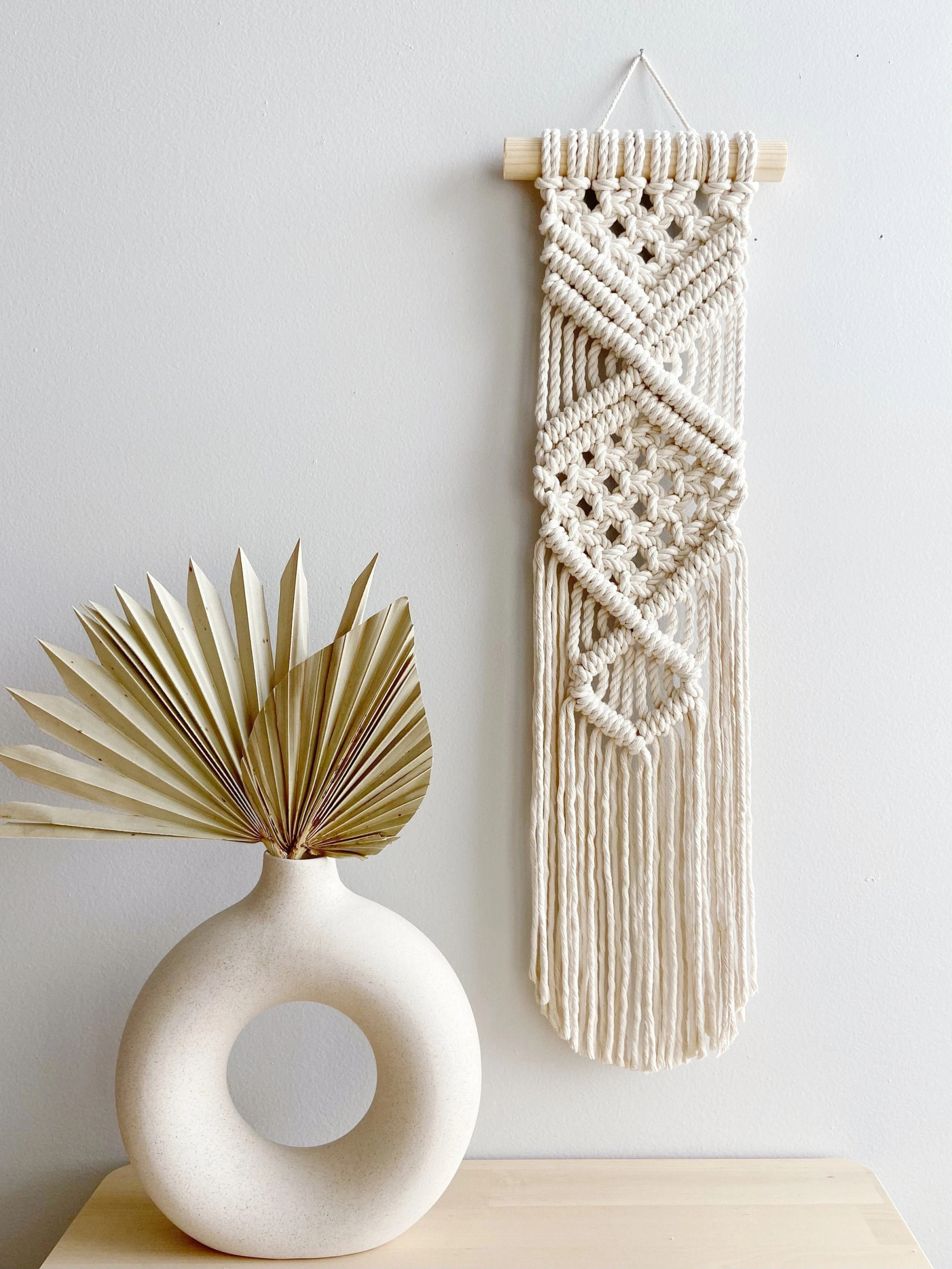 Geometric Macrame wall hanging - Boho Wall Hanging - Elegant Macrame - Woven Wall Hanging - Woven Wall Art - Nursery Wall Decor