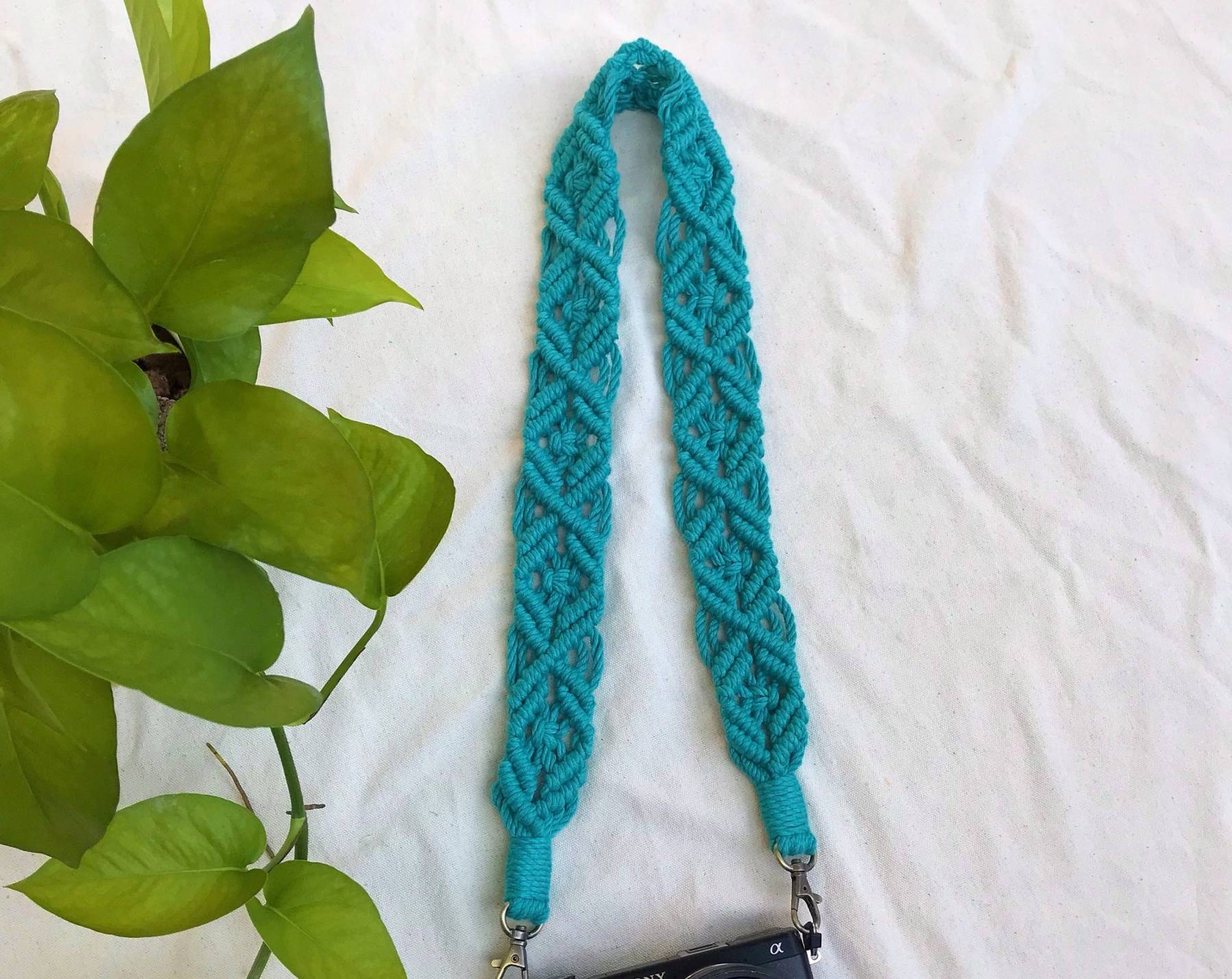 Fiber Camera Strap, Macrame Camera Strap, More Color, Gift For Men, Tr