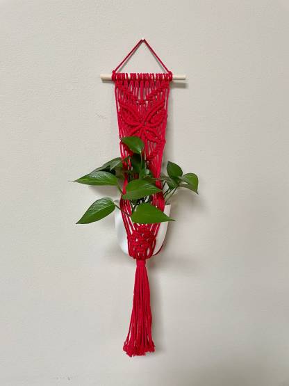 Macrame plant hanger/Macrame plant wall hanging/Macrame butterfly
