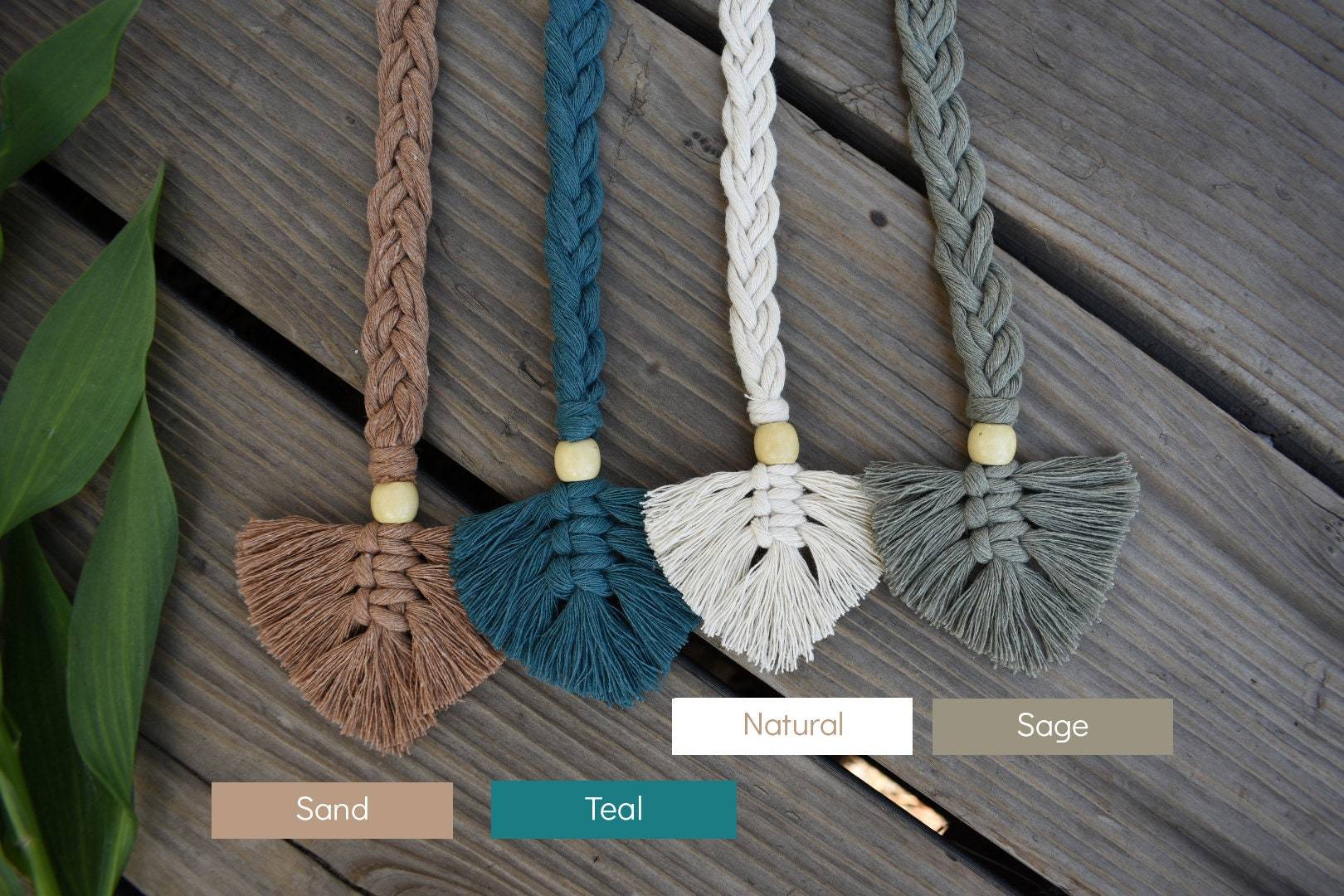 Macrame bookmarks  Boho bookmarks Feather bookmark 4Pcs