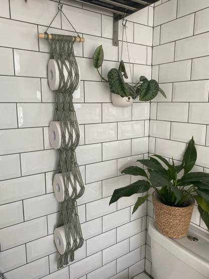 Sage green toilet roll holder storage, toilet paper holder storage, bathroom accessories, bathroom storage, bathroom decor,wall hanging unit