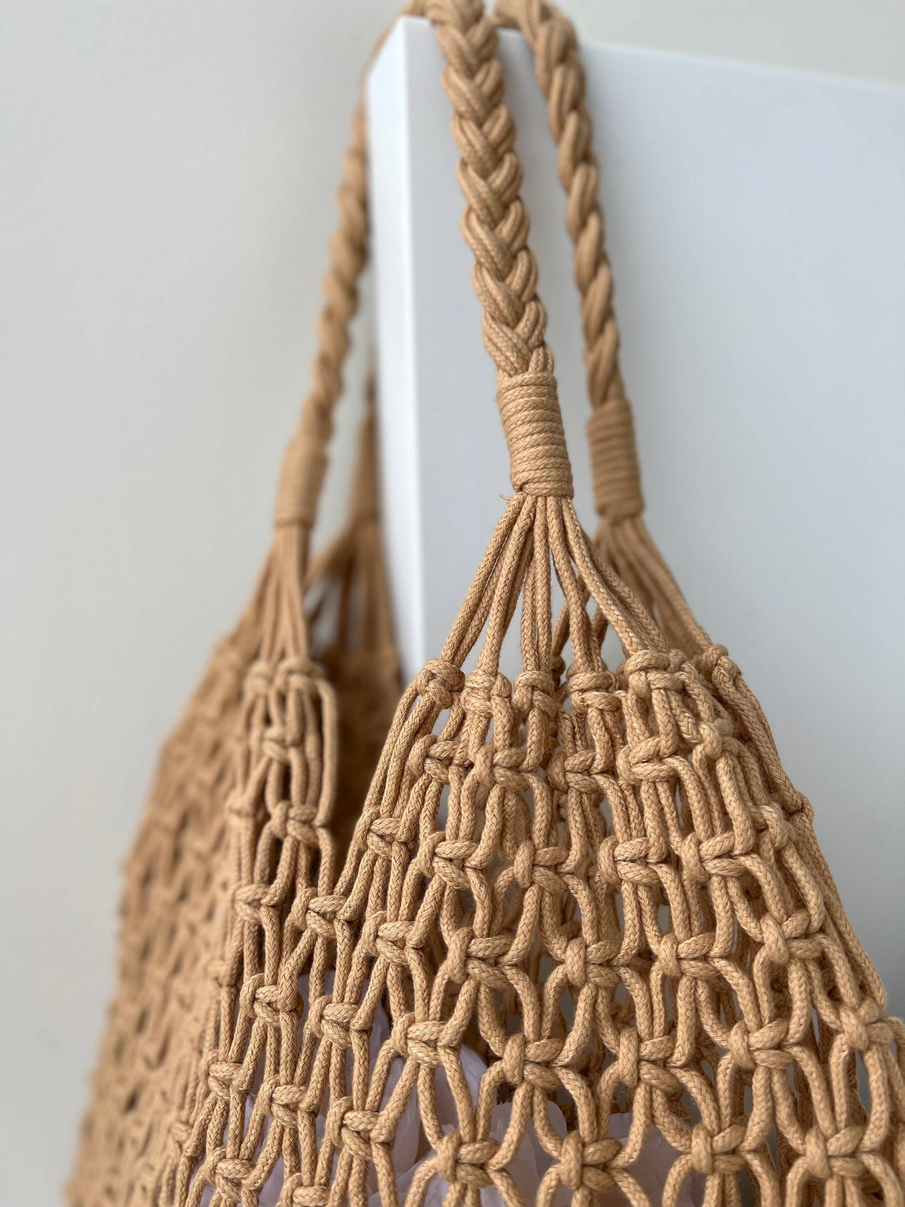 Crochet bag, Cotton robe bag, Macrame bag, boho summer beach bag, vacation bag