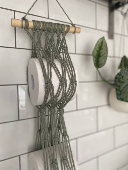 Sage green toilet roll holder storage, toilet paper holder storage, bathroom accessories, bathroom storage, bathroom decor,wall hanging unit