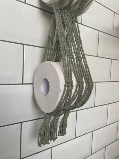 Sage green toilet roll holder storage, toilet paper holder storage, bathroom accessories, bathroom storage, bathroom decor,wall hanging unit