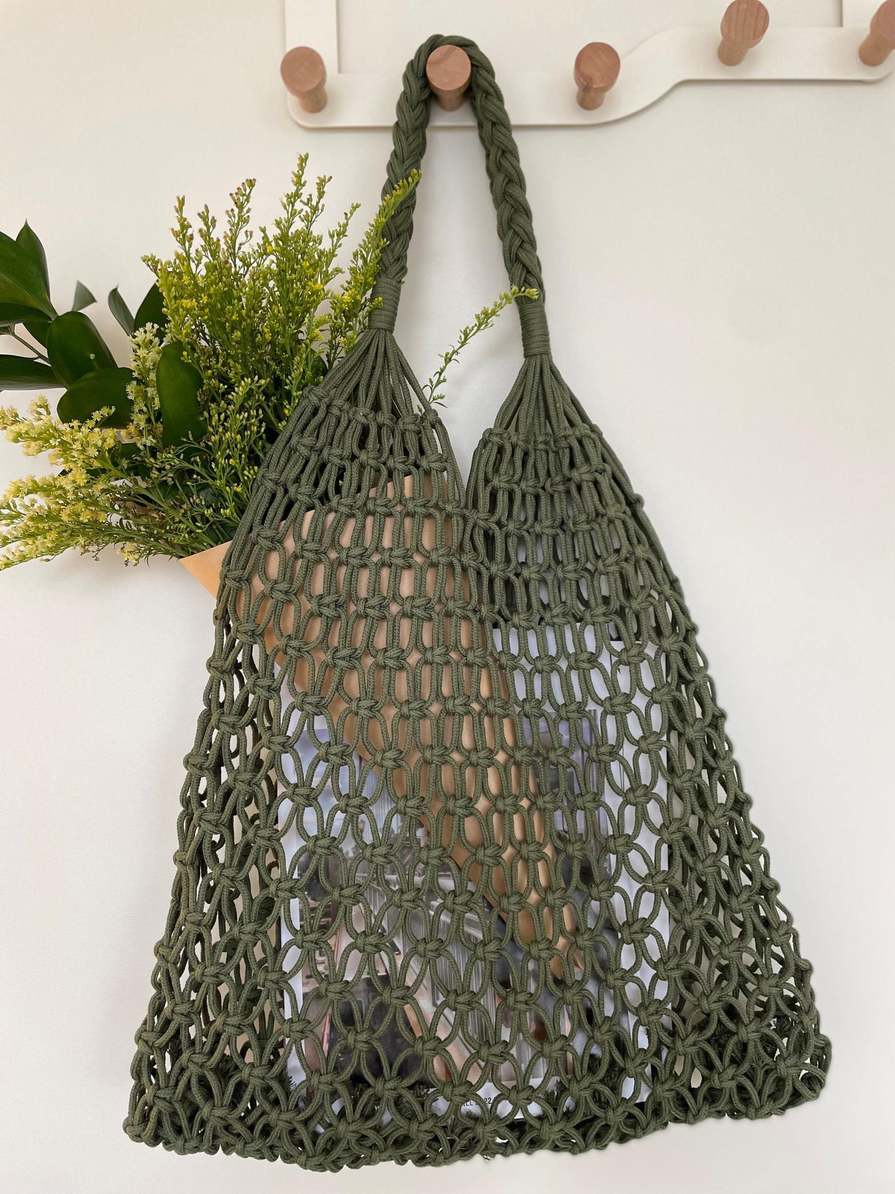 Crochet bag, Cotton robe bag, Macrame bag, boho summer beach bag, vaca