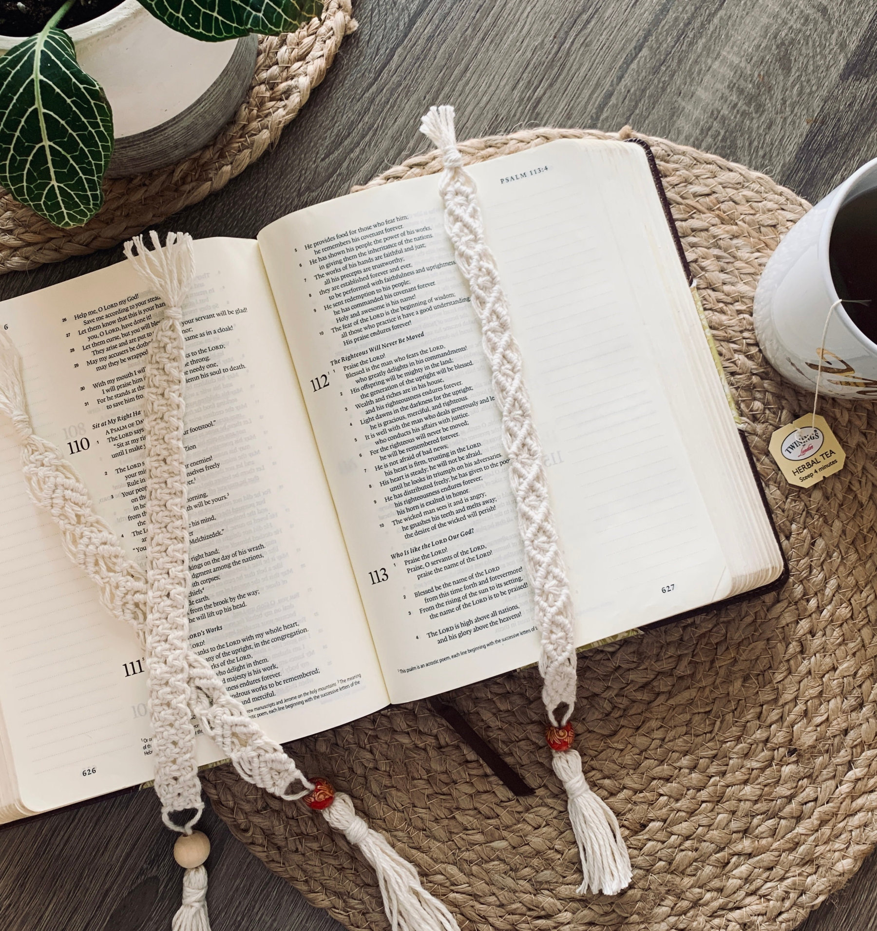 Set of 3 Macrame Bookmarks | Boho Minimalist Cute Woven Book Accessori