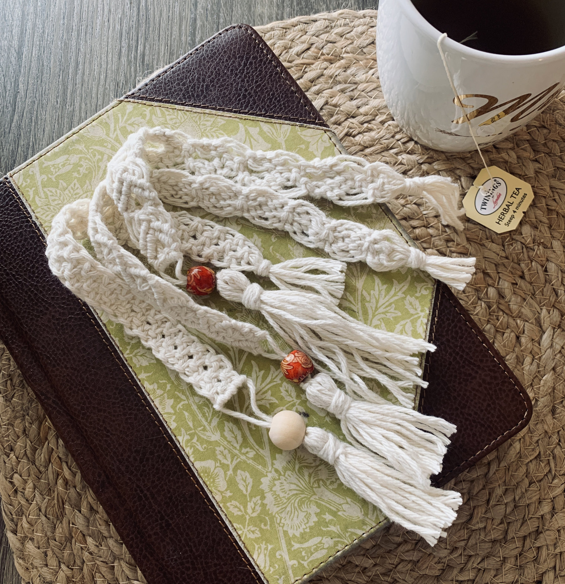 Set of 3 Macrame Bookmarks | Boho Minimalist Cute Woven Book Accessories