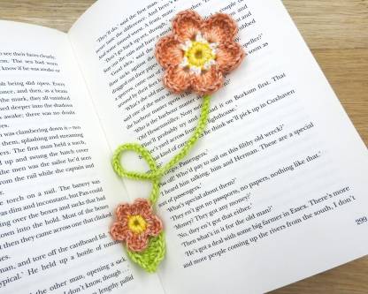 Flower Crochet Bookmark Pattern