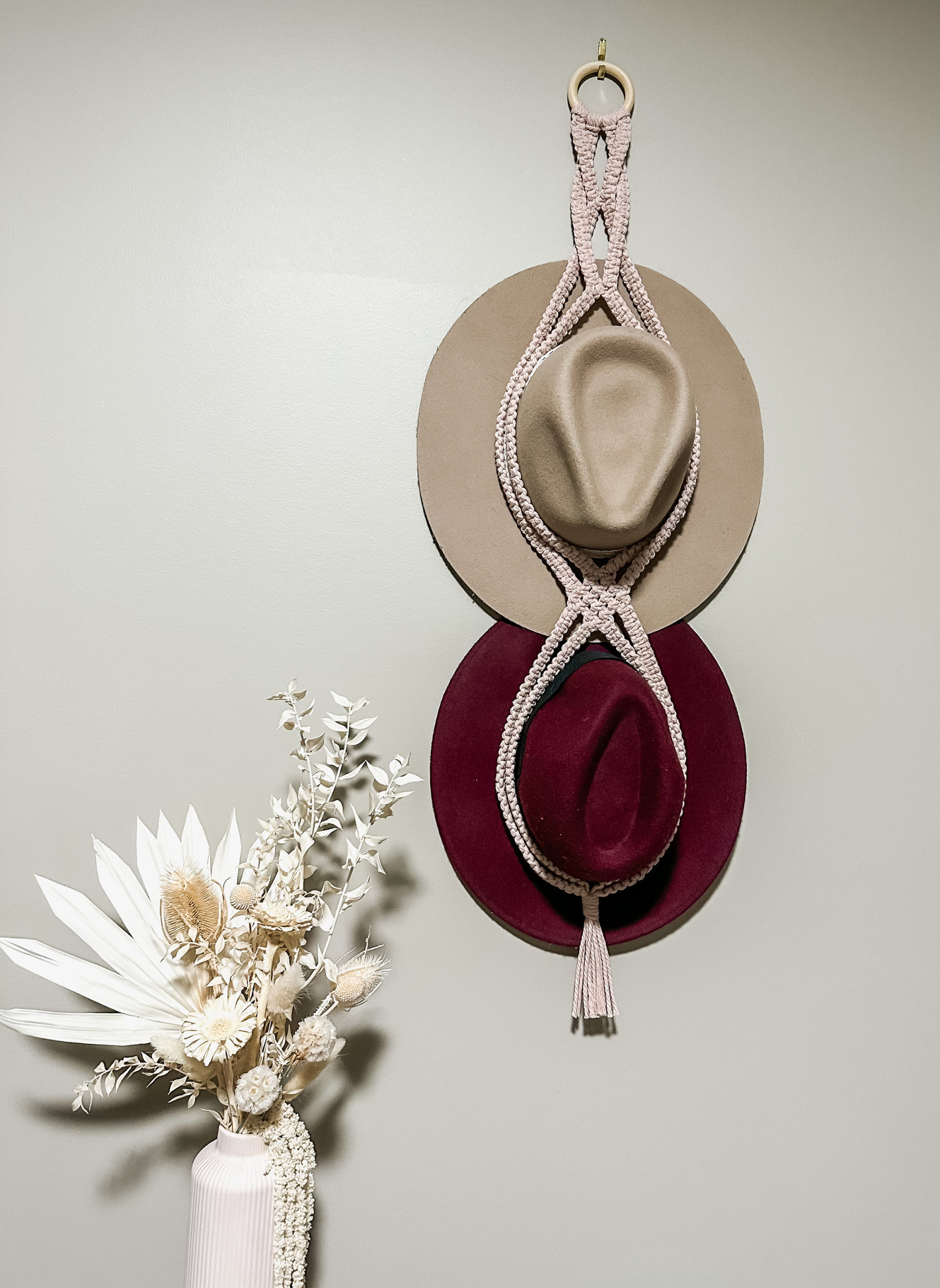 Macrame Hat Display Hat Holder Gift For Her Macrame Cap Rack Macrame Wall Art Hat Hanging Wall Hanger For Hat Cap Rack Display