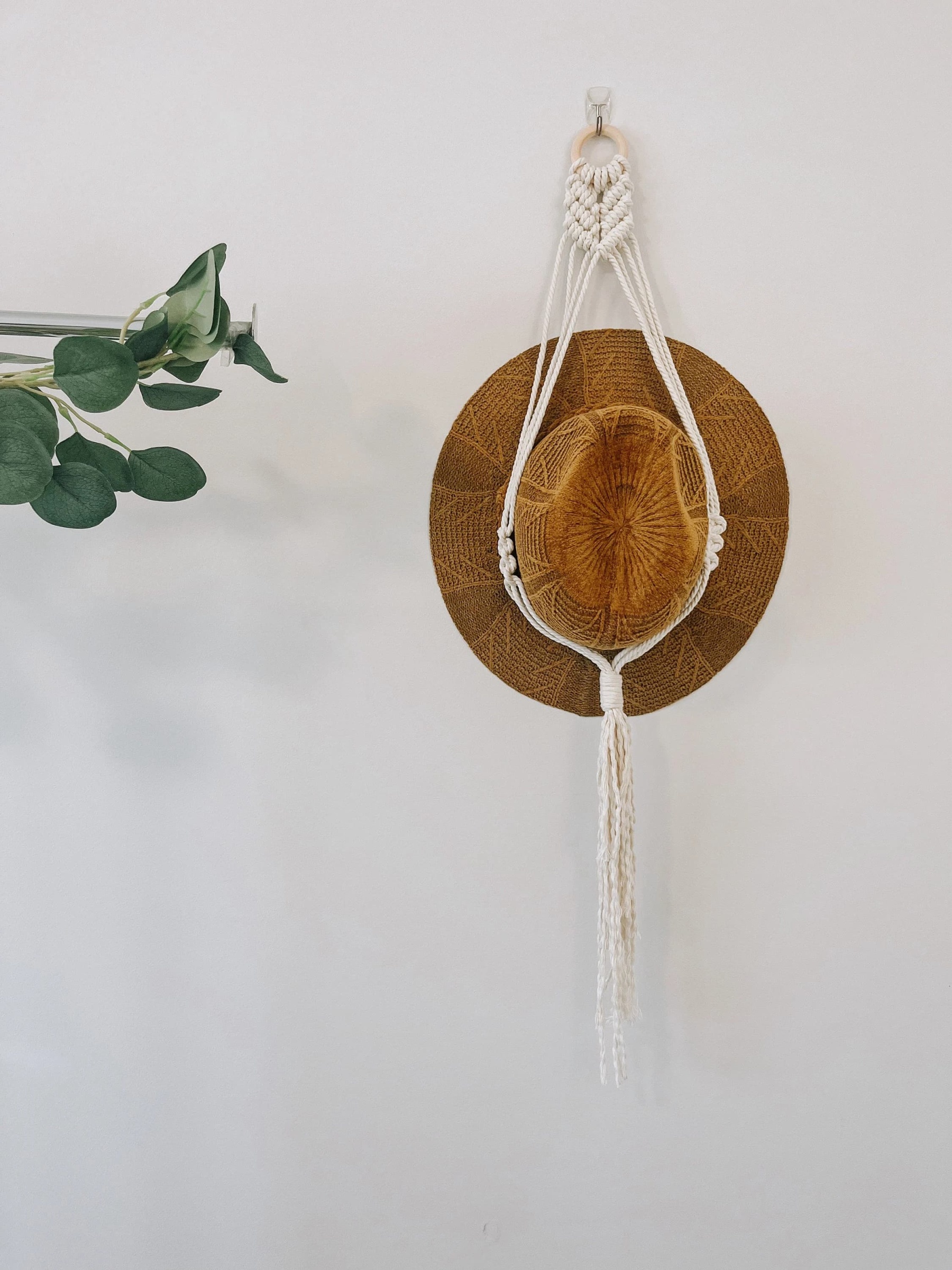 Macrame Hat Display Hat Holder Gift For Her Macrame Cap Rack Macrame W