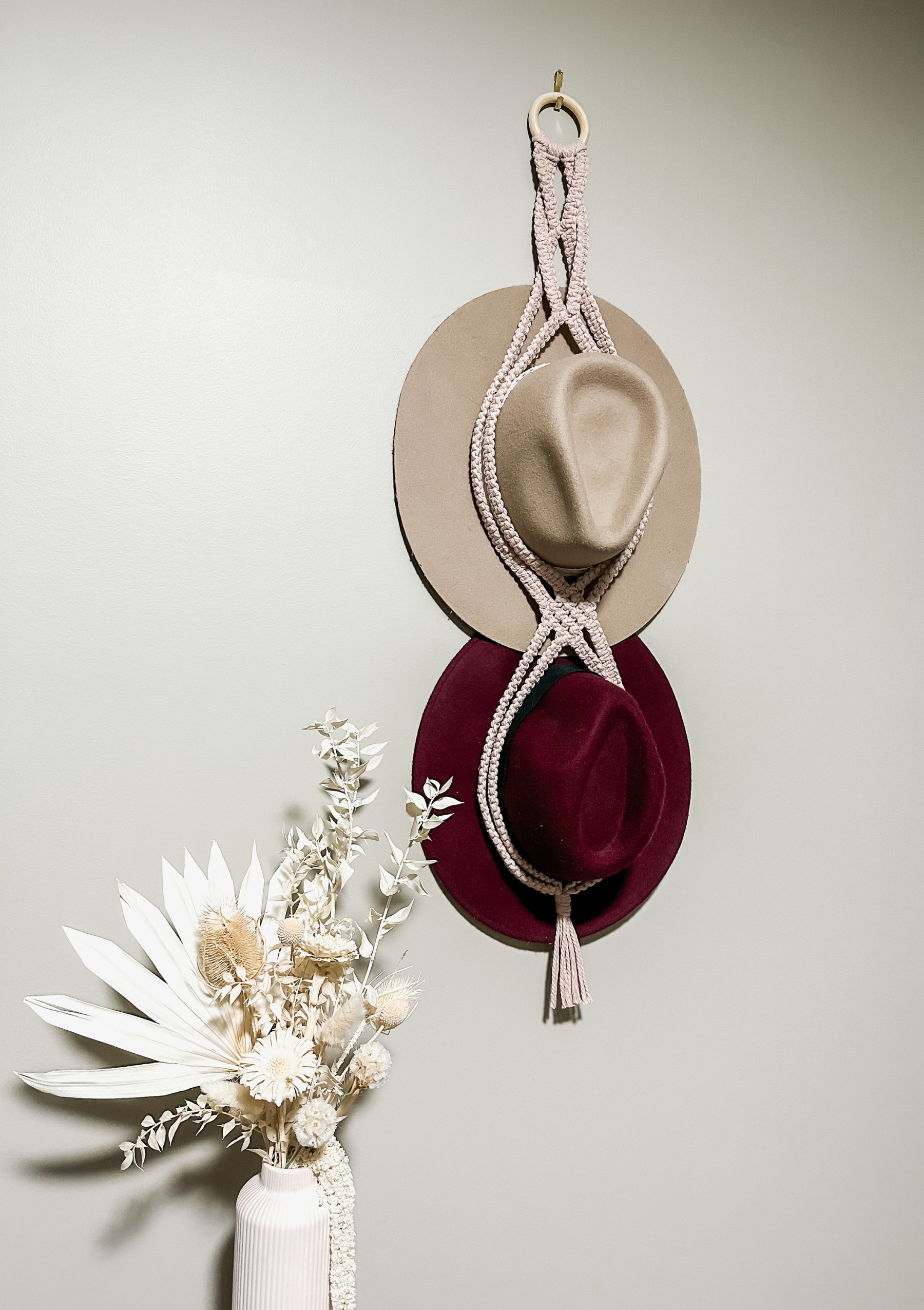 Macrame Hat Display Hat Holder Gift For Her Macrame Cap Rack Macrame Wall Art Hat Hanging Wall Hanger For Hat Cap Rack Display