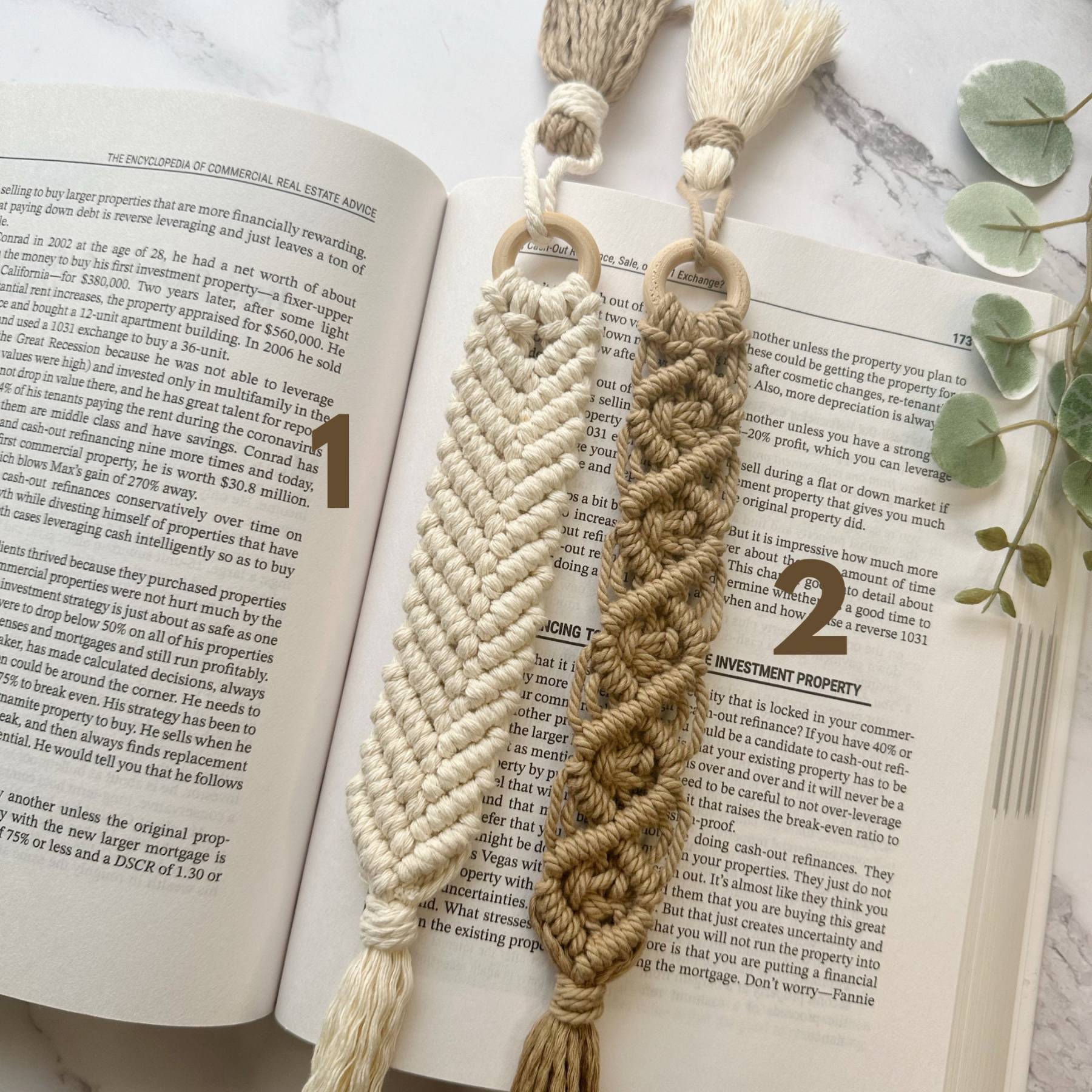 Boho-Chic Macrame Tassel Bookmark: Unique Handmade Design