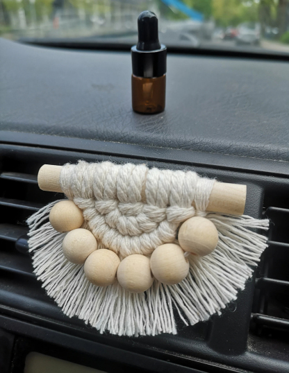 Mini Macrame Angel Diffuser| Macrame Christmas Tree Decoration | Mini Macrame Car Charm | Mini Macrame Hanger| Macrame Christmas Angel