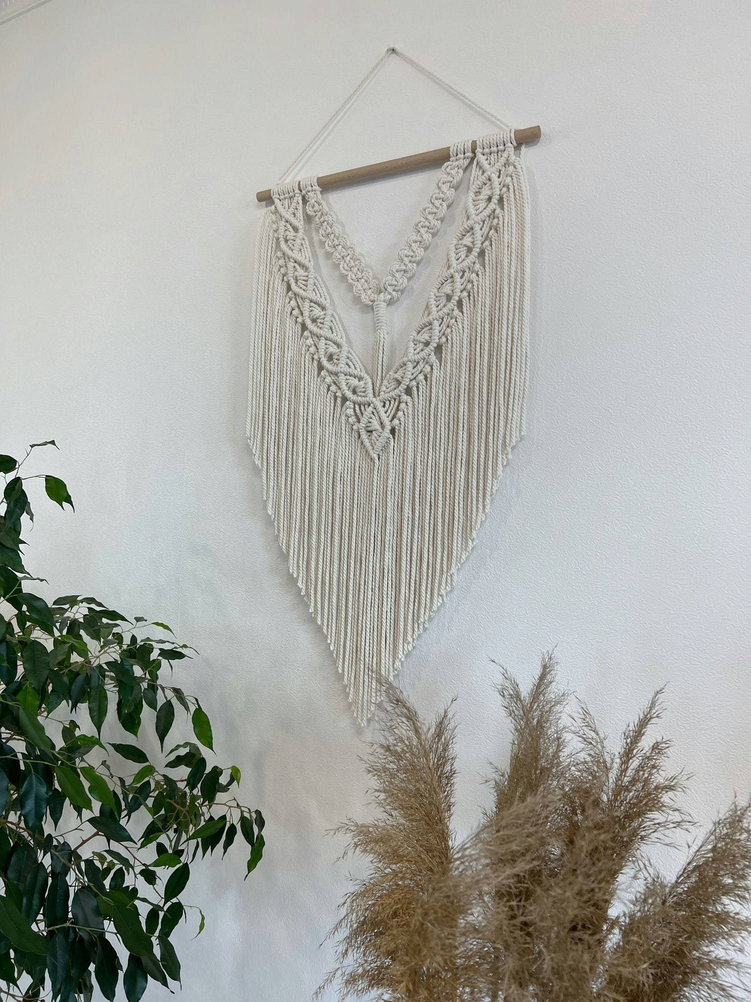Macrame wall hanging, macrame backdrop, bedroom wall hanging decor, macrame headboard