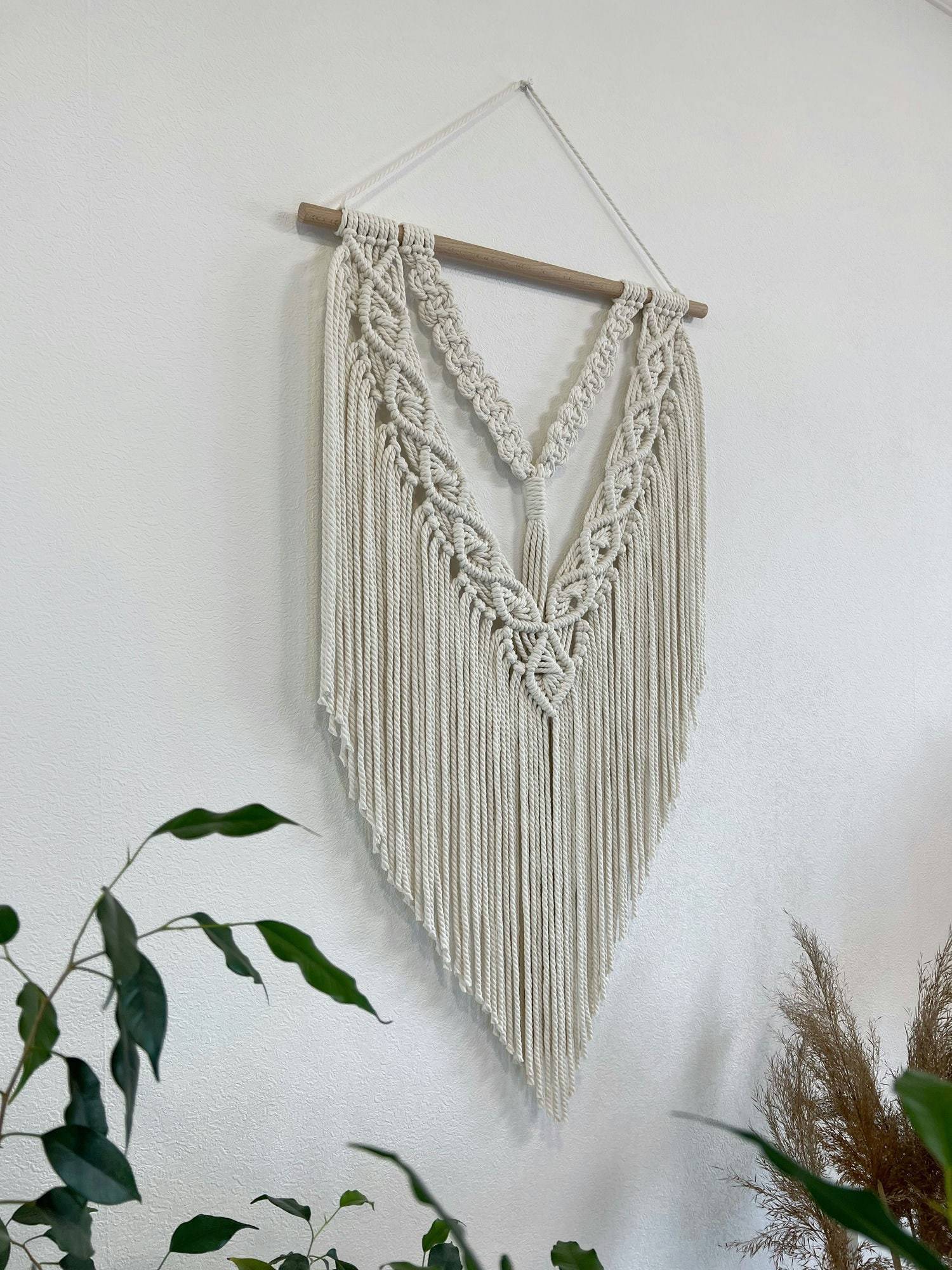 Macrame wall hanging, macrame backdrop, bedroom wall hanging decor, macrame headboard