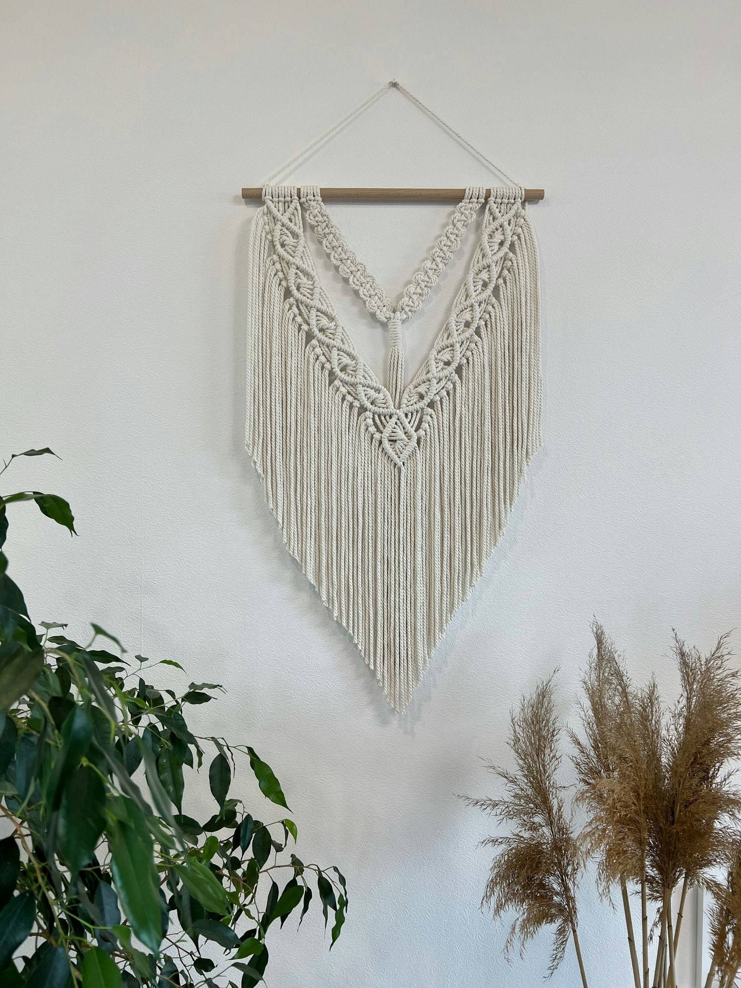 Macrame wall hanging, macrame backdrop, bedroom wall hanging decor, macrame headboard