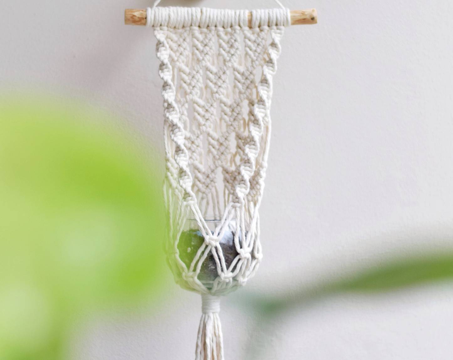 Wall hanging Macrame Plant Hanger - Easy to Hang for Bohemian Home Decor