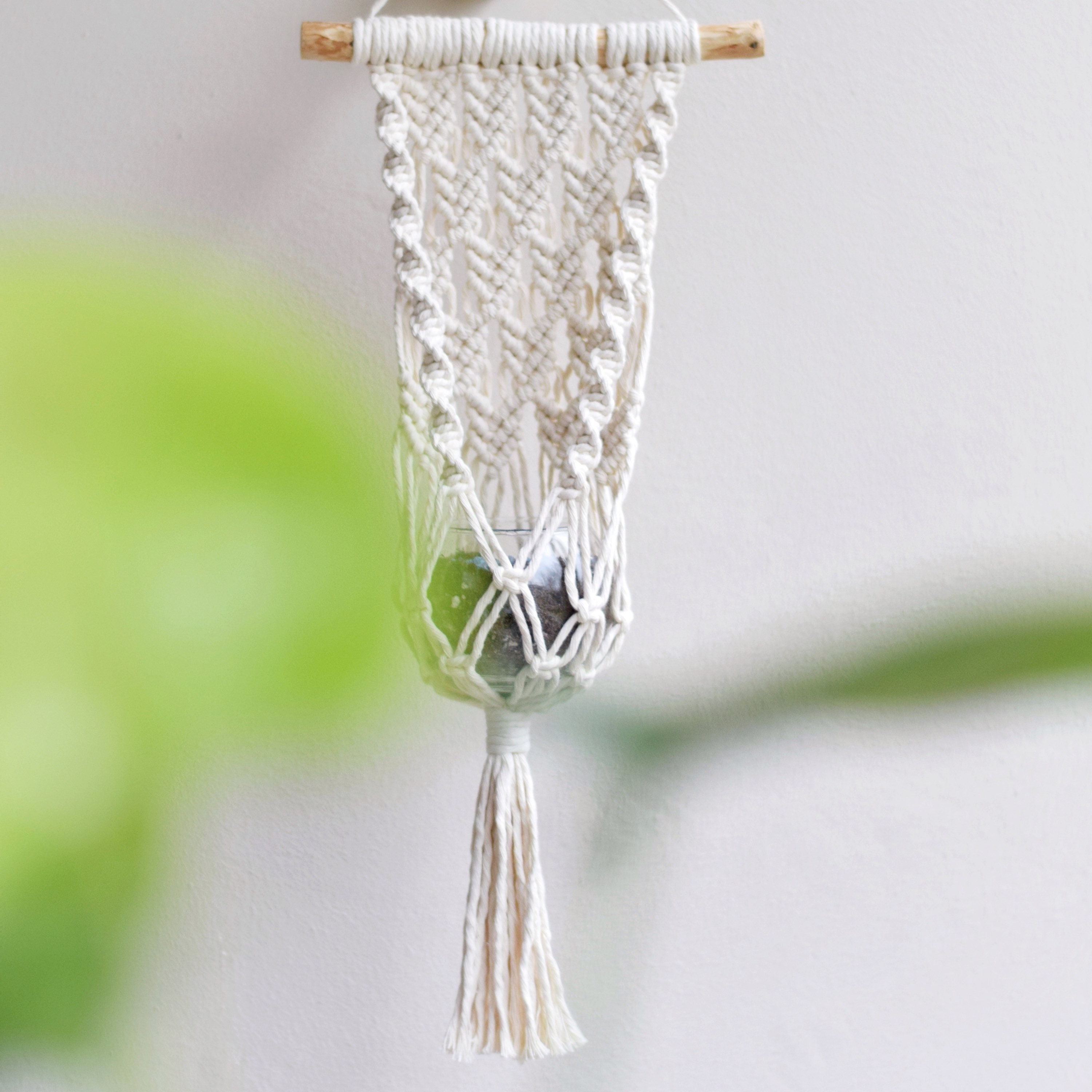 Wall hanging Macrame Plant Hanger - Easy to Hang for Bohemian Home Decor