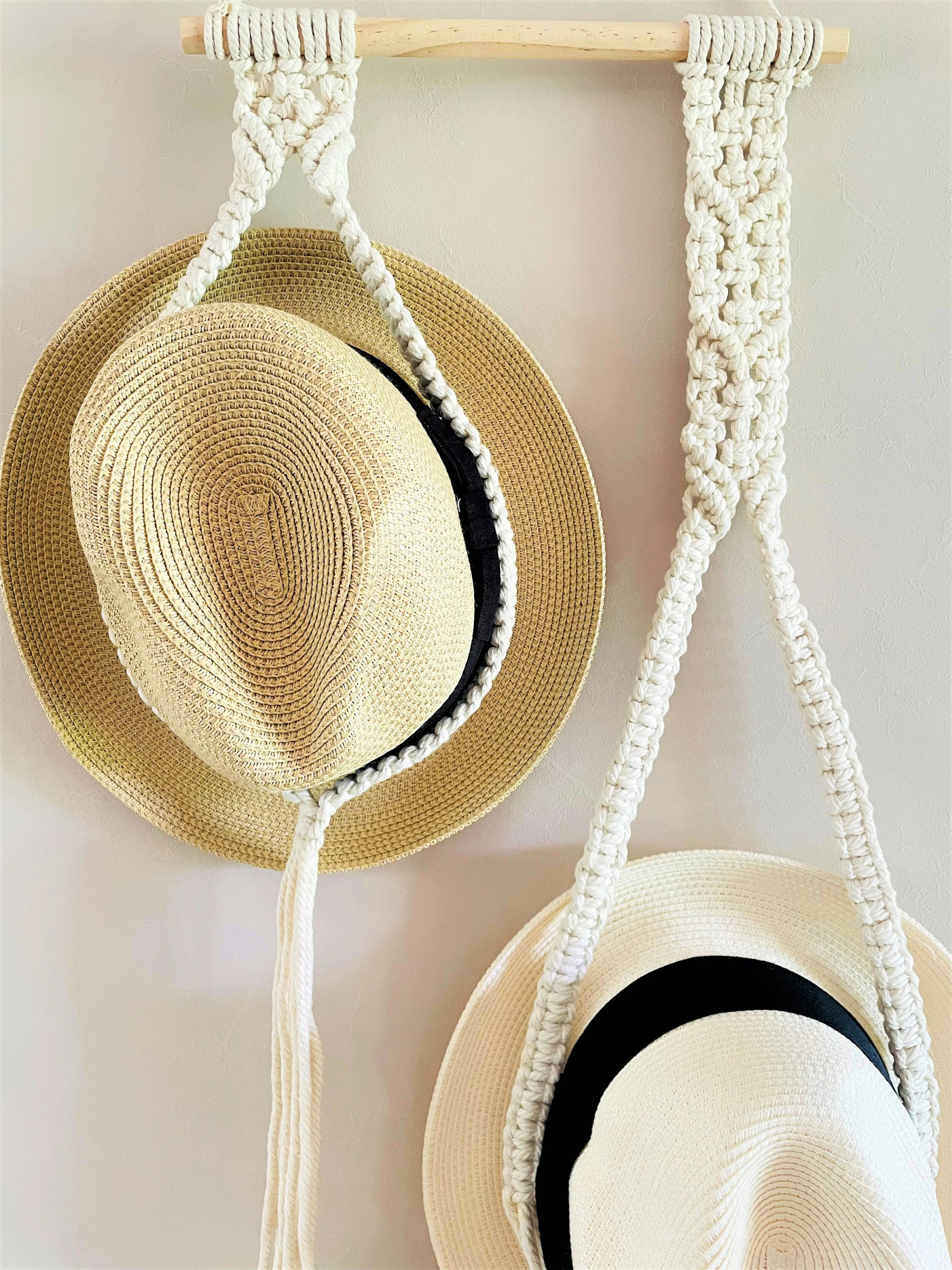 Macrame Hat Display Hat Holder Gift For Her Macrame Cap Rack Macrame Wall Art Hat Hanging Wall Hanger For Hat Cap Rack Display