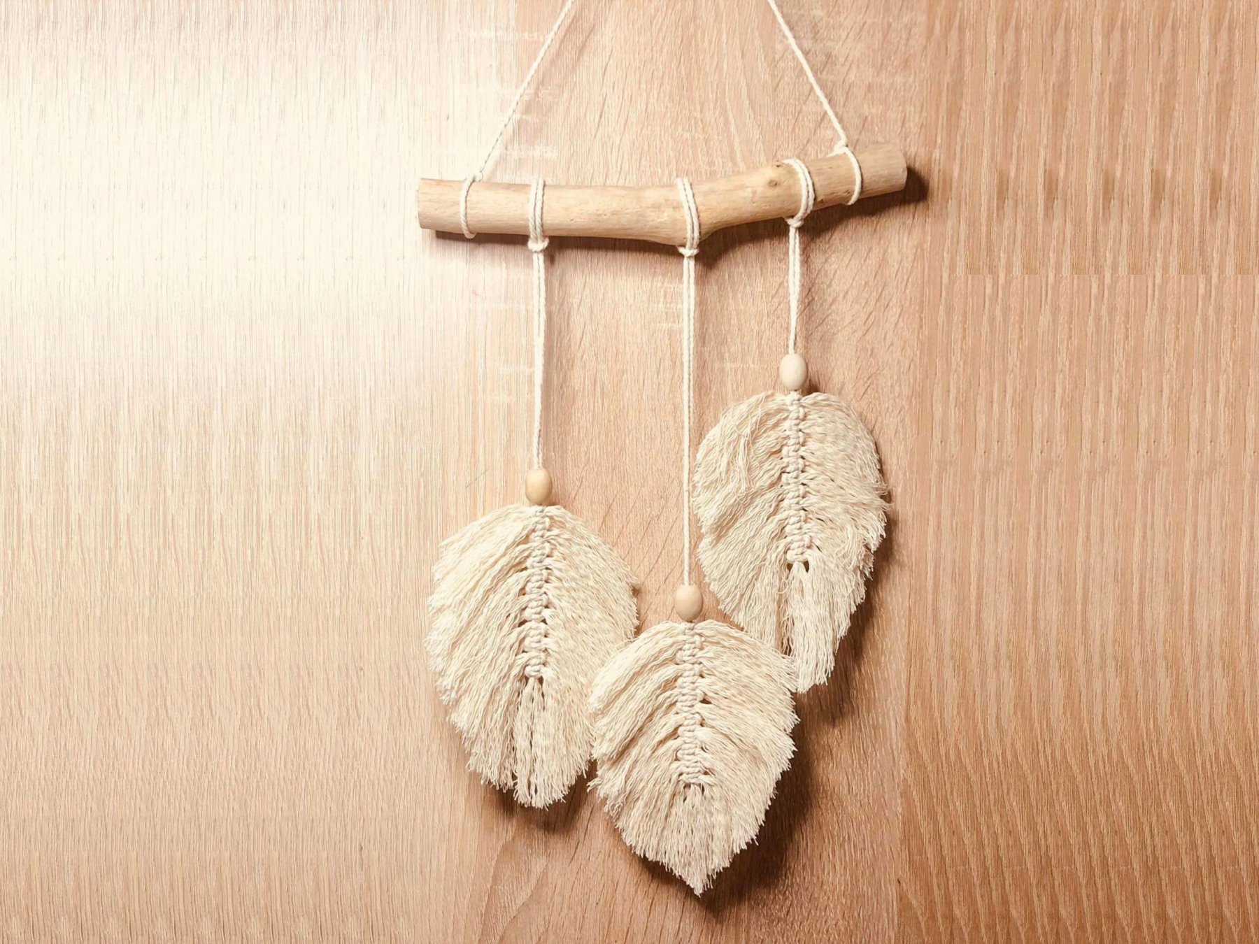 Bohemian Wall Decor: Sea Driftwood Handcrafted Hand-Made Macrame Wall 