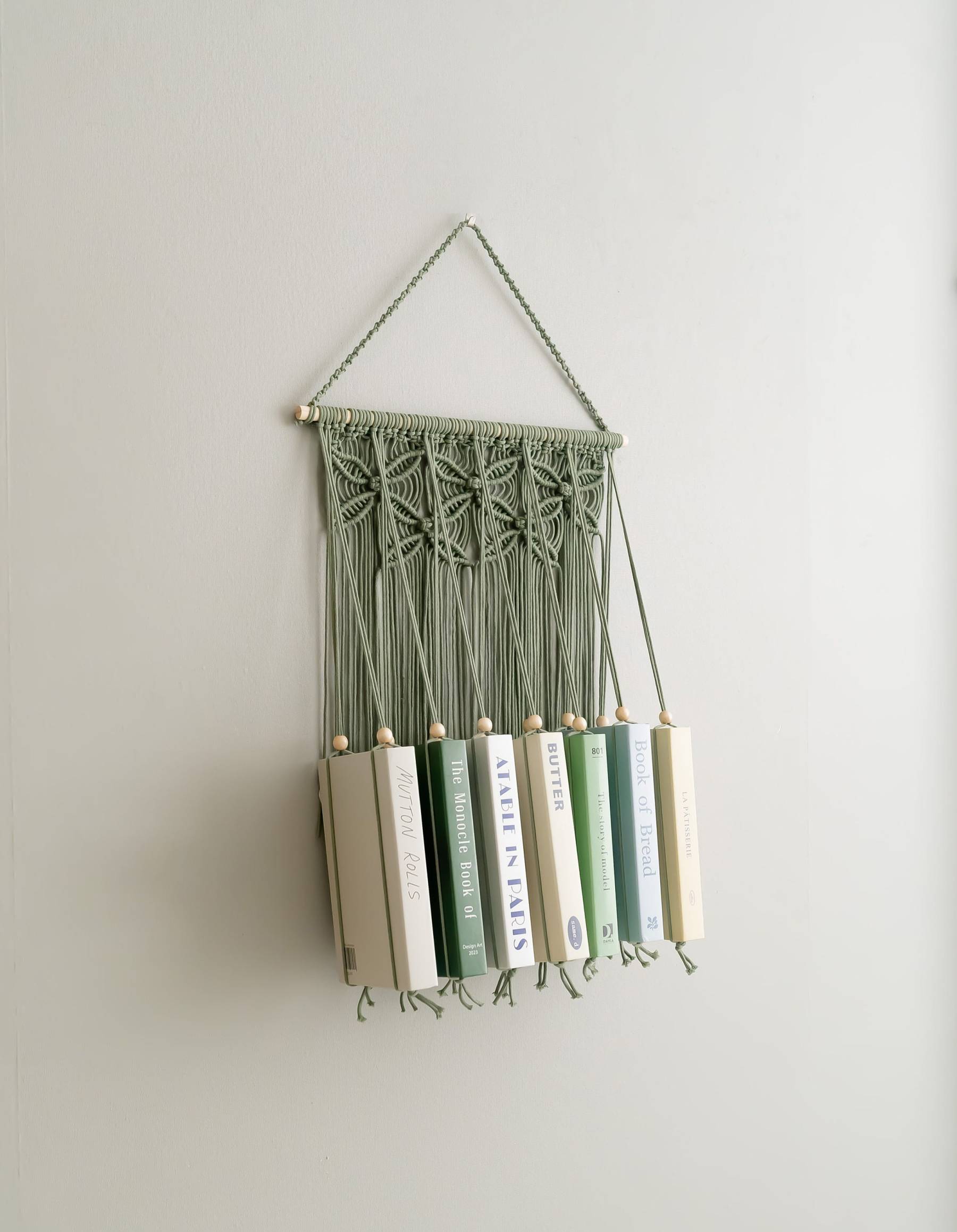 Macrame Book Holder, Book Lover Gift, New Home Gift, Mid Century Moder