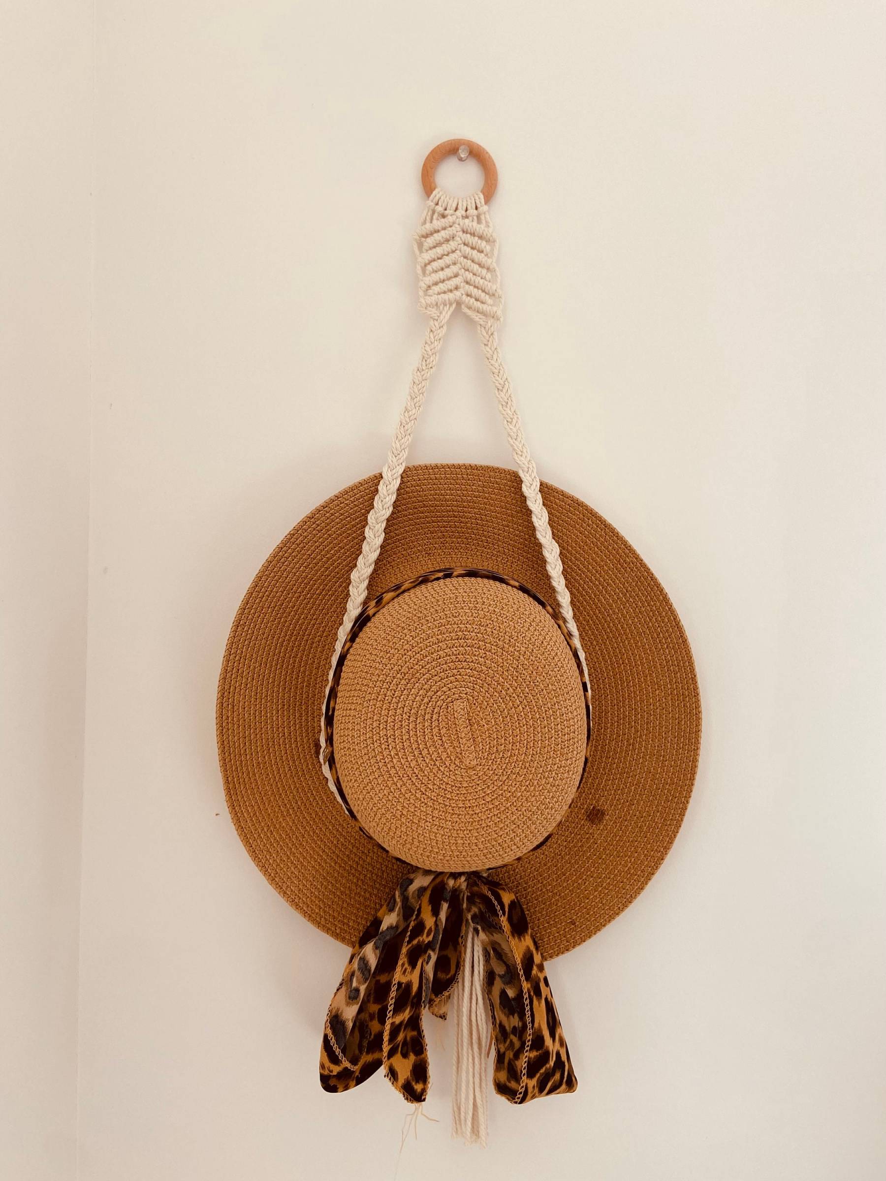 Macrame Hat Display Hat Holder Gift For Her Macrame Cap Rack Macrame W