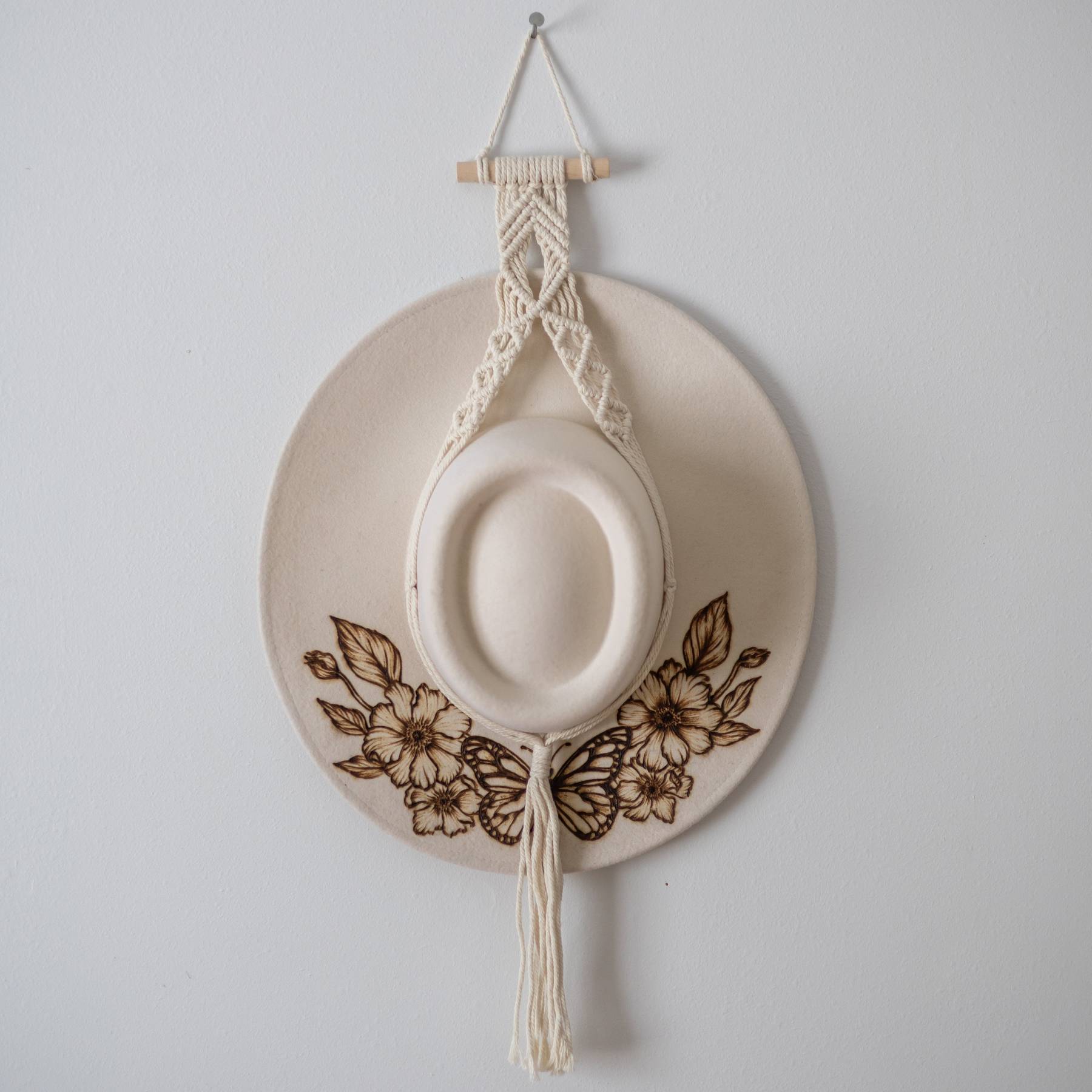 Macrame Hat Display Hat Holder Gift For Her Macrame Cap Rack Macrame Wall Art Hat Hanging Wall Hanger For Hat Cap Rack Display