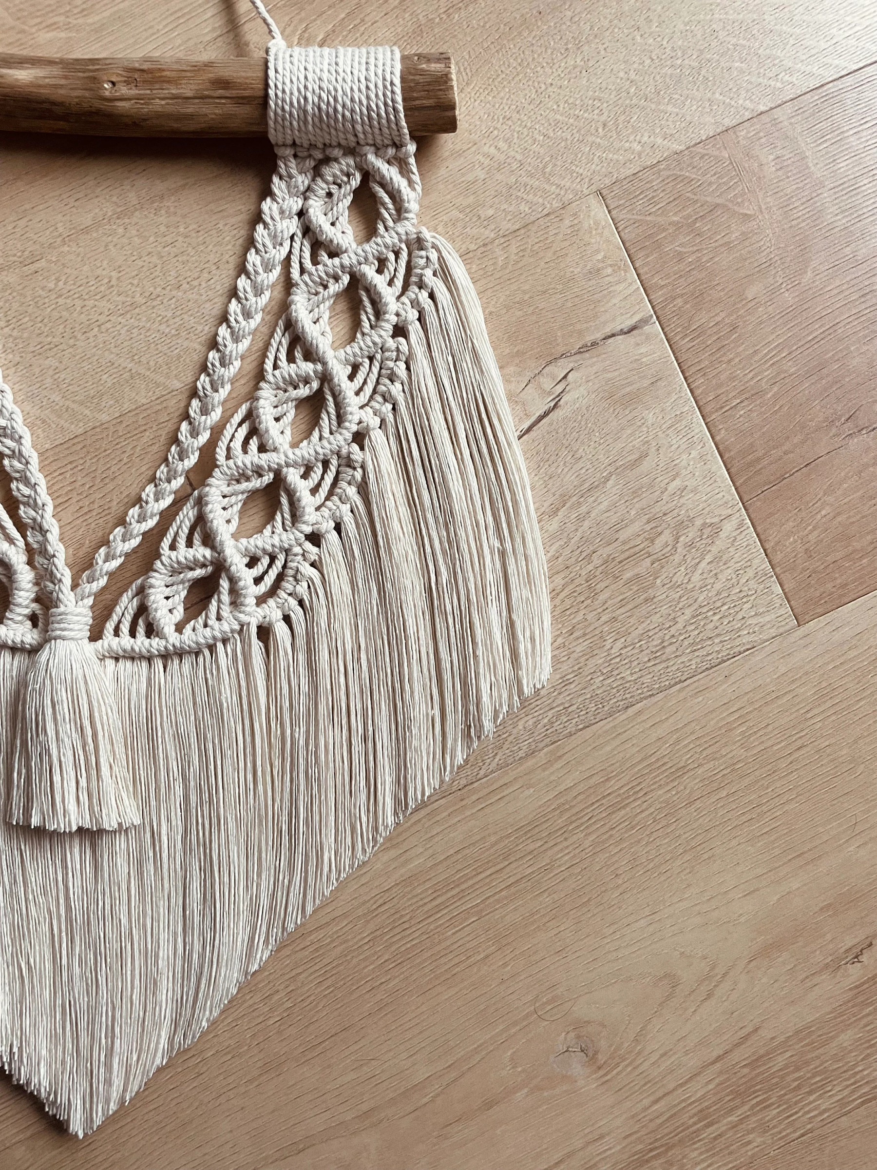 Macrame Wall Hanging – Boho Cotton Decoration, Handmade Wall Tapestry, Natural Home Decor