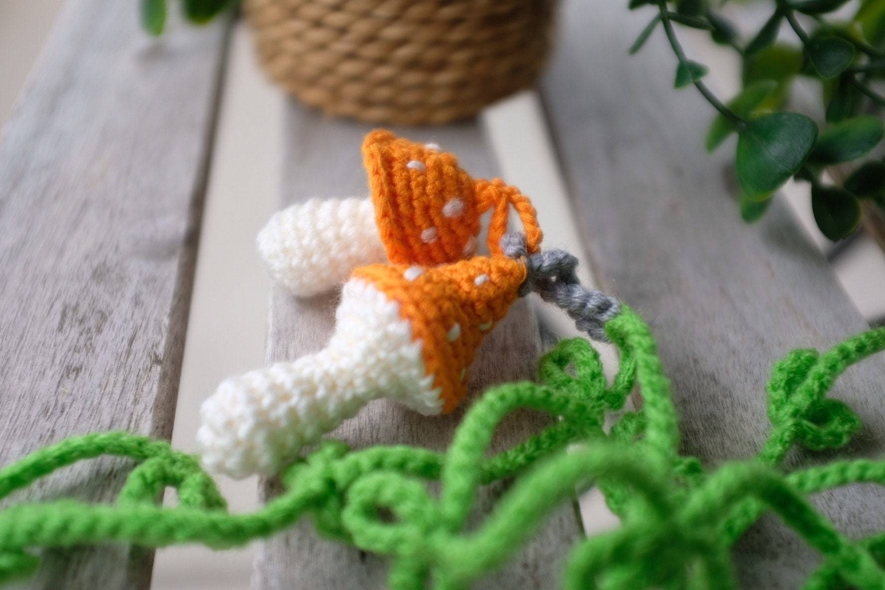 Crochet curtain tie back handmade mushroom curtain hold back crochet colorful mushrooms