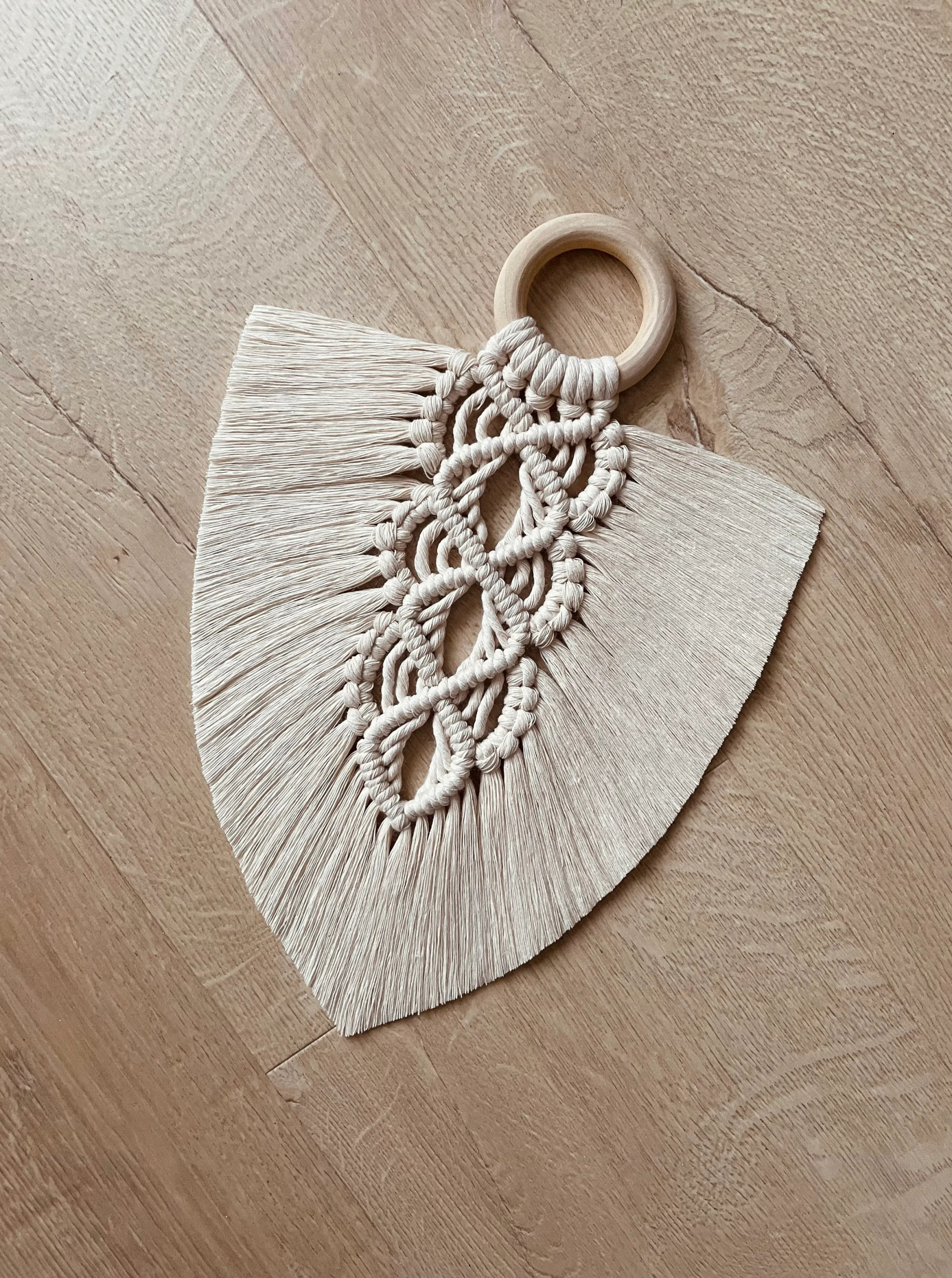 Feather Macrame Leaf Macrame Natural Boho Leaf Decoration,Bali Cotton 