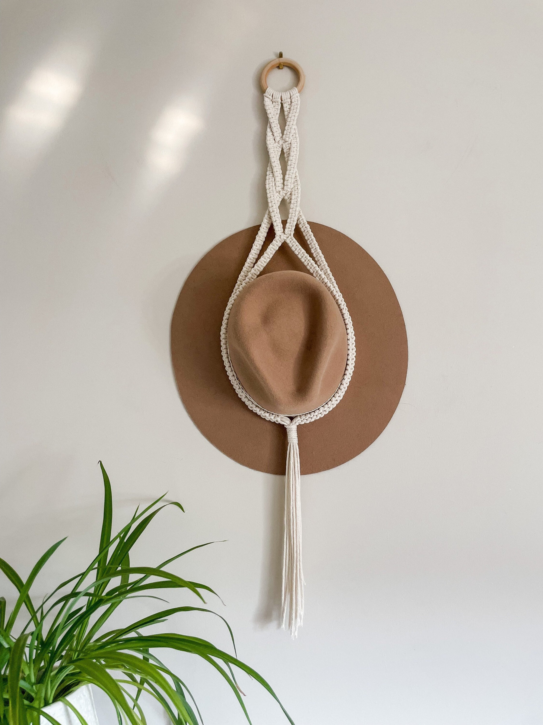 Macrame Hat Display Hat Holder Gift For Her Macrame Cap Rack Macrame W