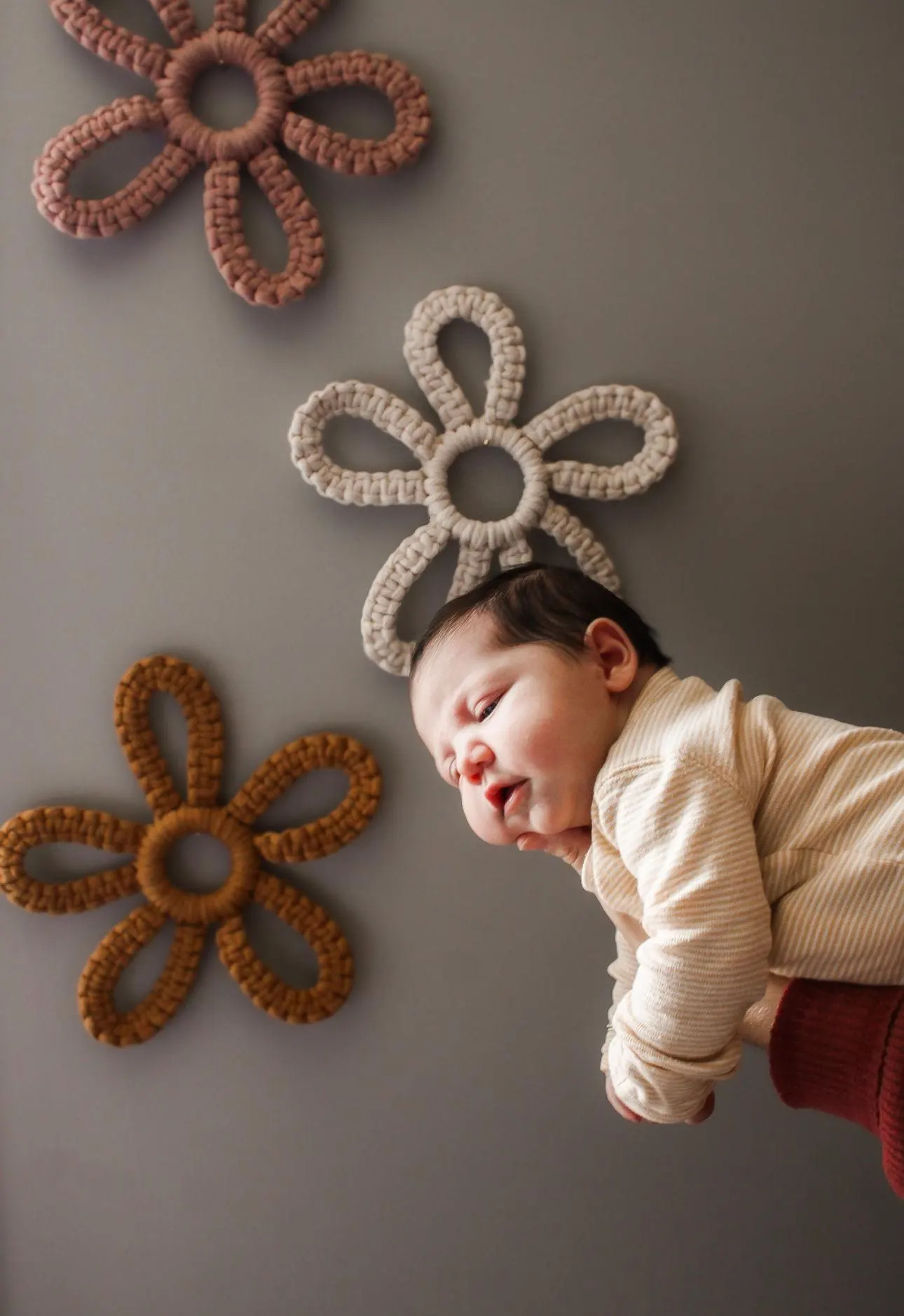 3pcsMacrame Flower Boho Wall Hanging  Boho Nursery