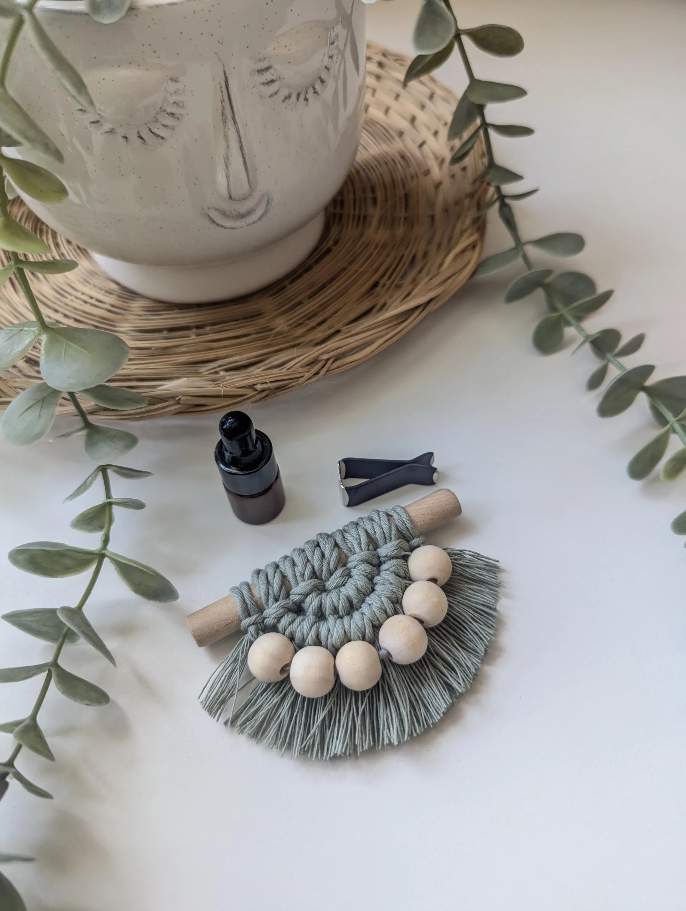 Mini Macrame Angel Diffuser| Macrame Christmas Tree Decoration | Mini Macrame Car Charm | Mini Macrame Hanger| Macrame Christmas Angel