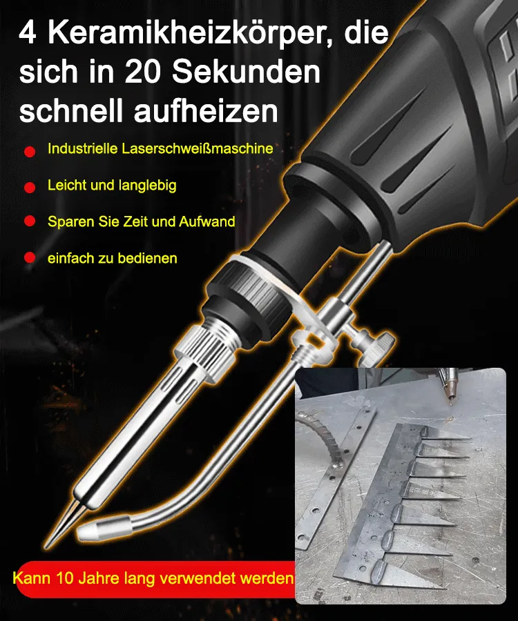 Schweißen, Schneiden und Rosten in einem Gerät. Einfach einstecken und los geht‘s. Keine Vorkenntnisse erforderlich; selbst Anfänger können es problemlos verwenden.