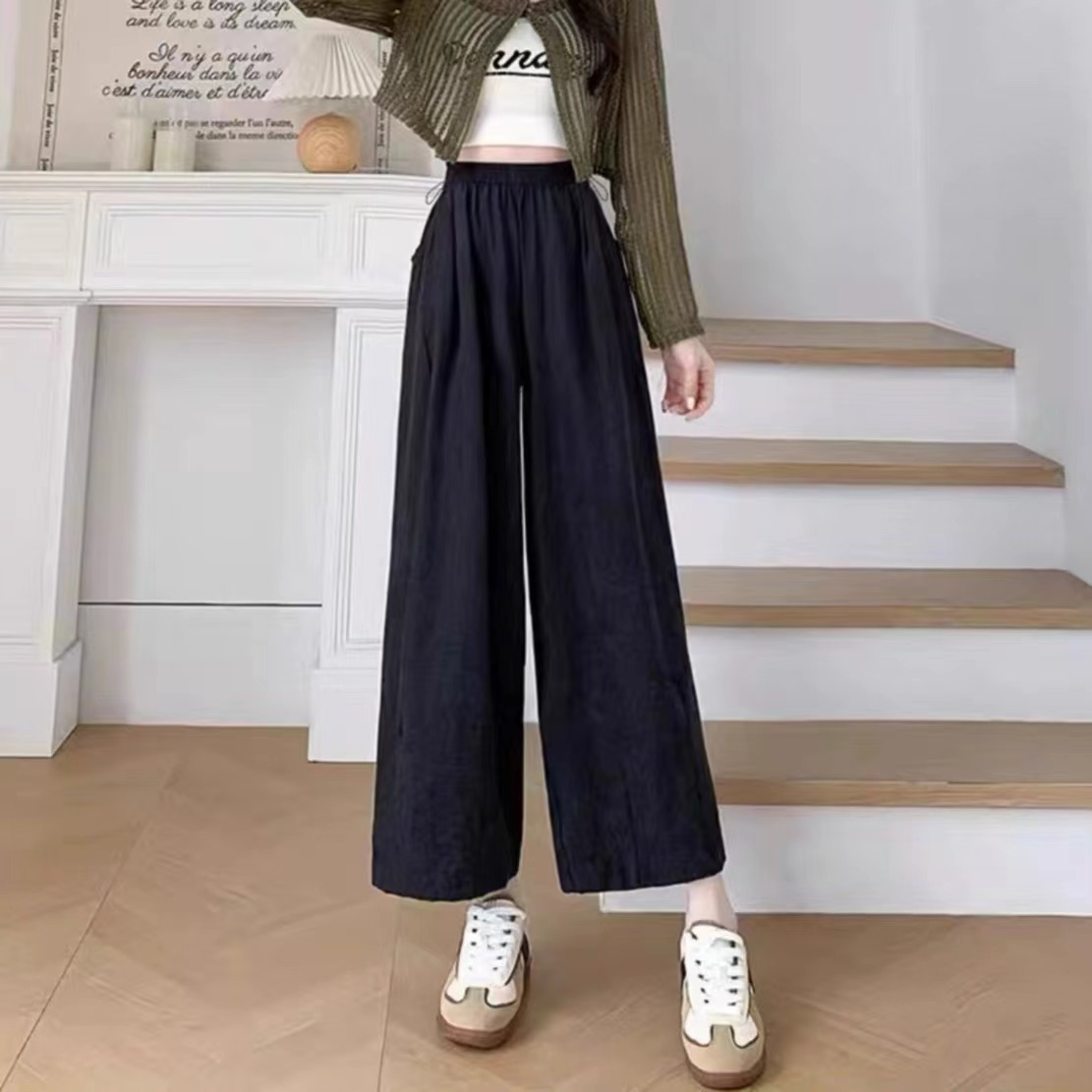 Damen Karottenhose mit hoher Taille