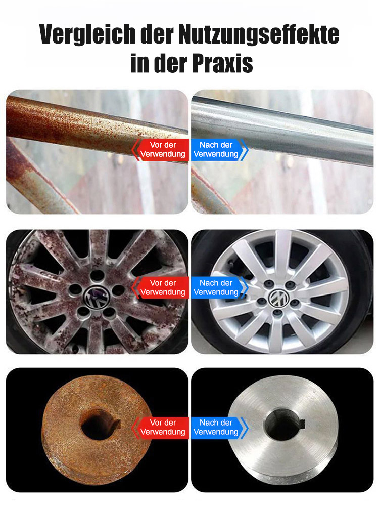 Werfen Sie Ihre rostigen Werkzeuge nicht weg! 🛠️ Einmal sprühen, 30 Sekunden warten – der Rost verschwindet wie Magie. 