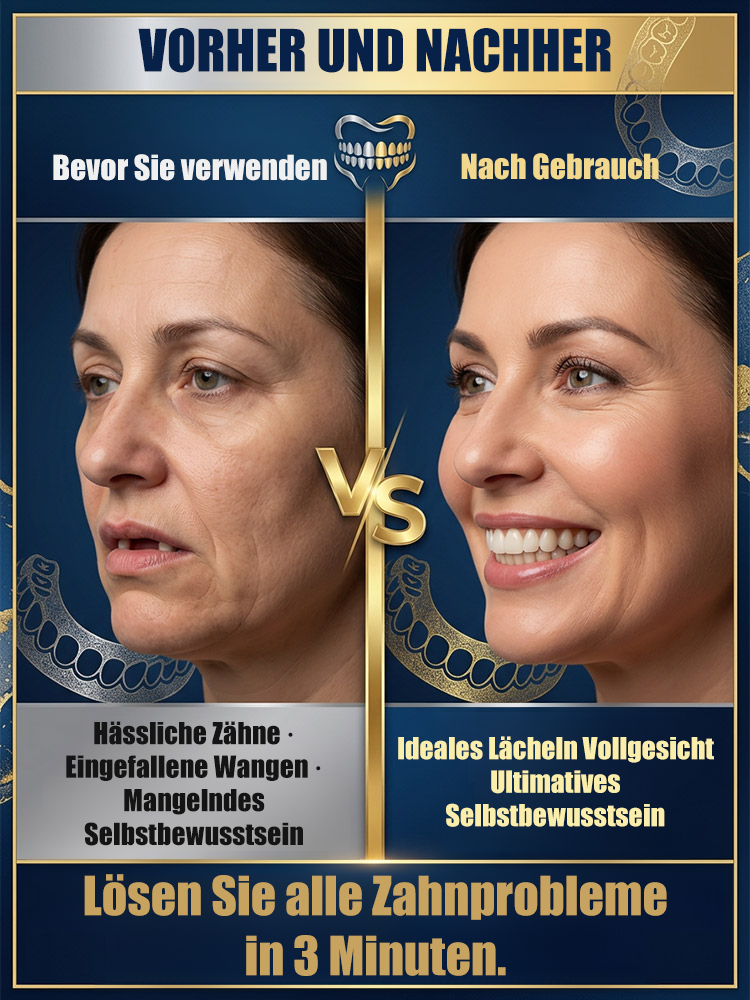 Verbesserung des Lächelns mit Zahnersatzschienen.