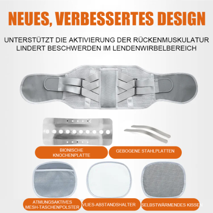 Stahlplatten-gestützter, atmungsaktiver, heißgepresster Taillengurt