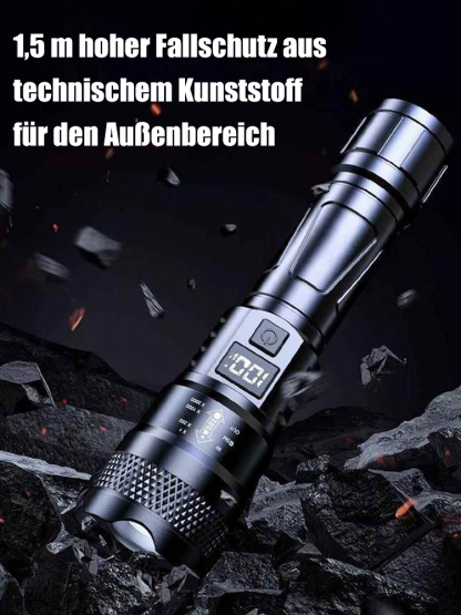 Zoom-Taschenlampe mit großer Reichweite