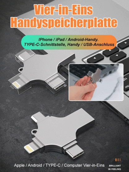 4-in-1 Handy-USB-Stick - 1TB
