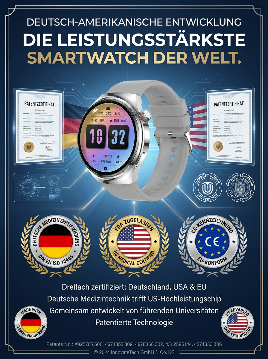 🩺 Weltweit von Ärzten empfohlen! Die brandneue Smartwatch für Ihre Gesundheit – Präzision trifft auf Sicherheit 🔥 90 % Rabatt + kostenloser Versand (nur für die ersten 100 Käufer!)